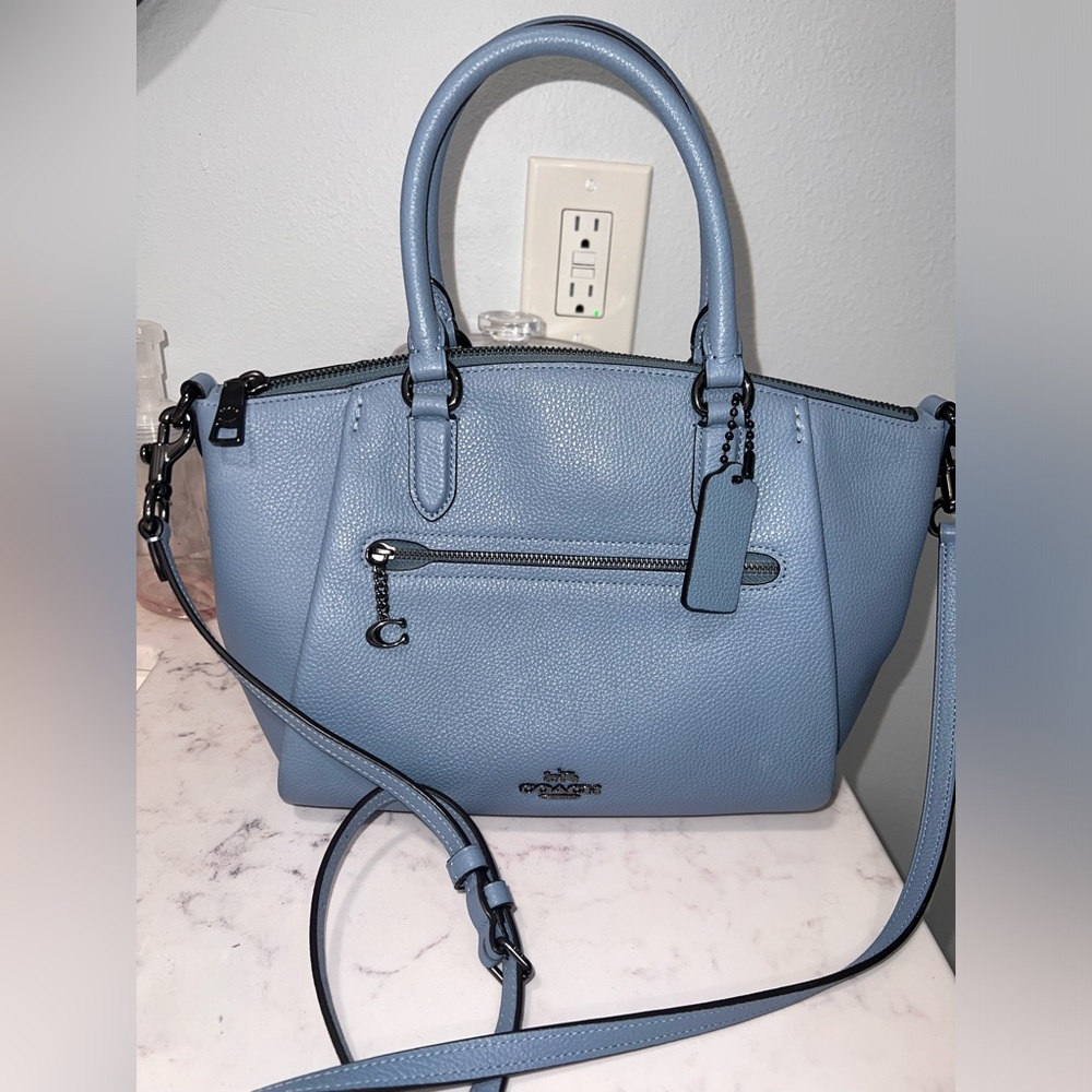 Coach Light Blue Elise Satchel
